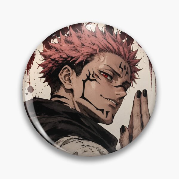 Item preview, Cursed King Warrior – Crimson Marked Dark Fantasy Anime Inspired Art designed and sold by Dyan4.