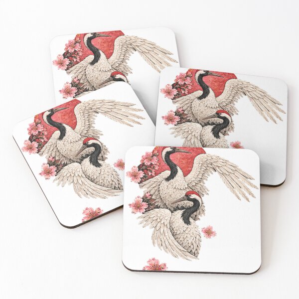 Item preview, Cranes in blossom  designed and sold by Artful Traditions .
