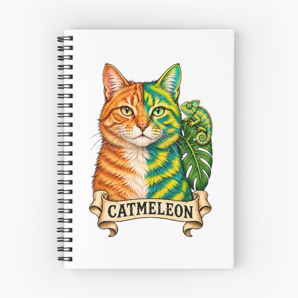 Item preview, Catmeleon Chameleon Cat Funny Animal Hybrid Vintage  designed and sold by Old's Cool Cat Studio.
