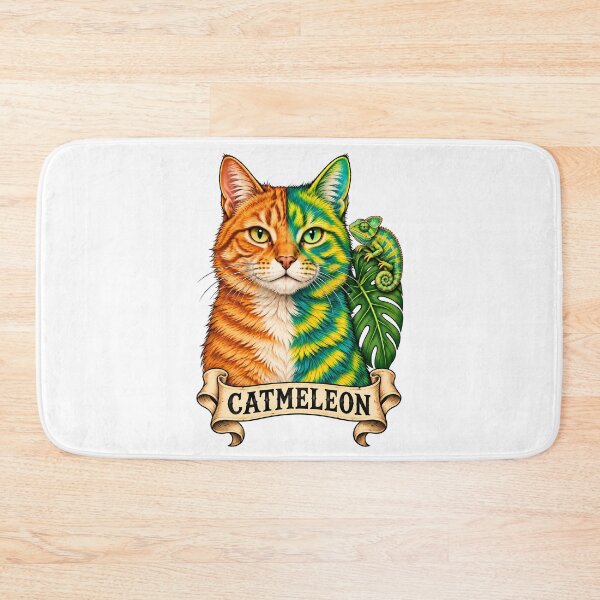Item preview, Catmeleon Chameleon Cat Funny Animal Hybrid Vintage  designed and sold by Old's Cool Cat Studio.