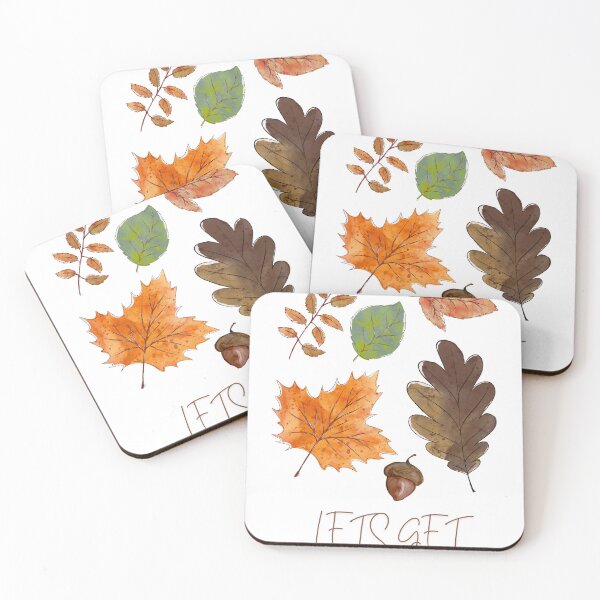 Item preview, "Let's get cozy" -  Autumn Poster designed and sold by vartists.