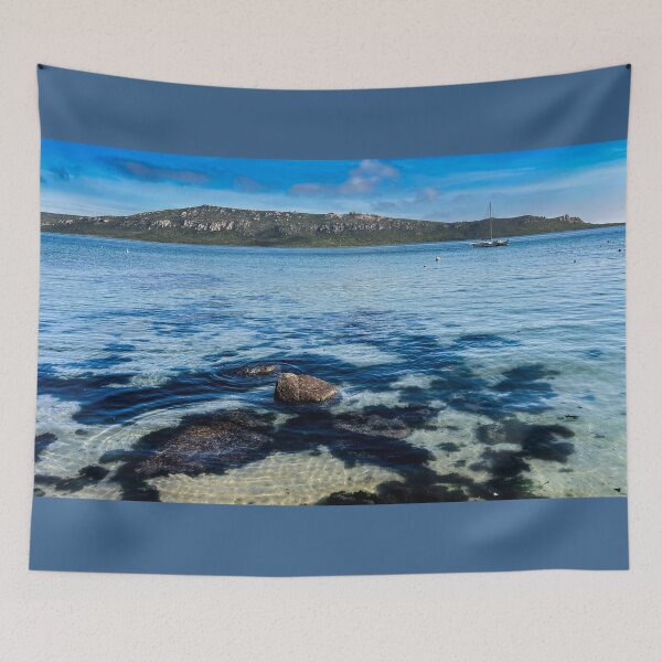 Item preview,  Tranquil Ocean Shore and Yacht in South Africa designed and sold by Faith Based Decor & Art &Gifts.