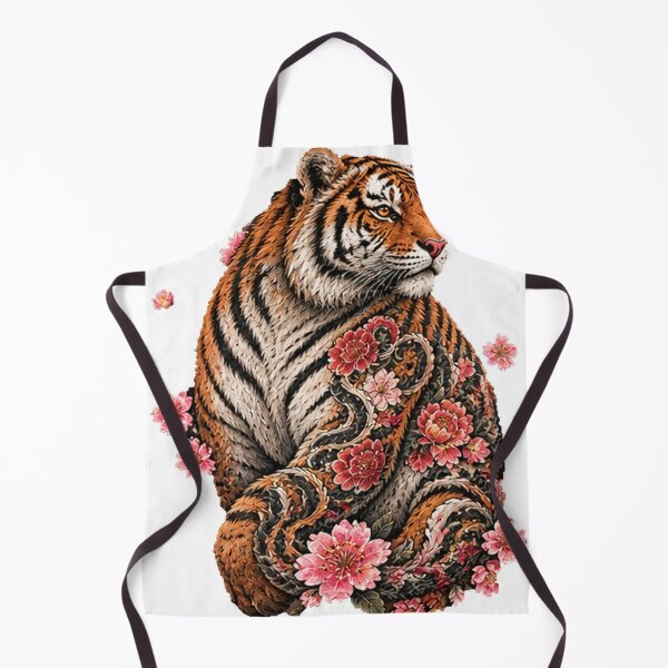 Item preview, Tiger in flower designed and sold by Artful Traditions .