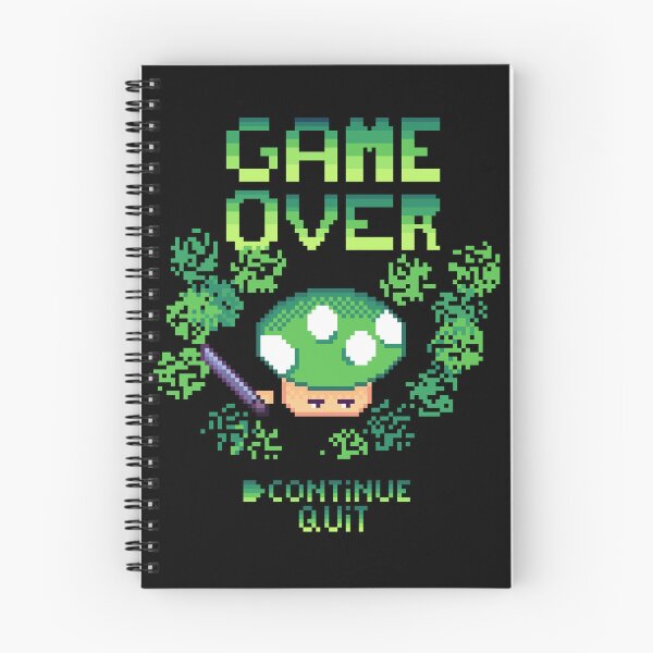 Item preview, Game Over Pixel Art Mushroom - Arcade Screen Spirit designed and sold by RetroRlx.
