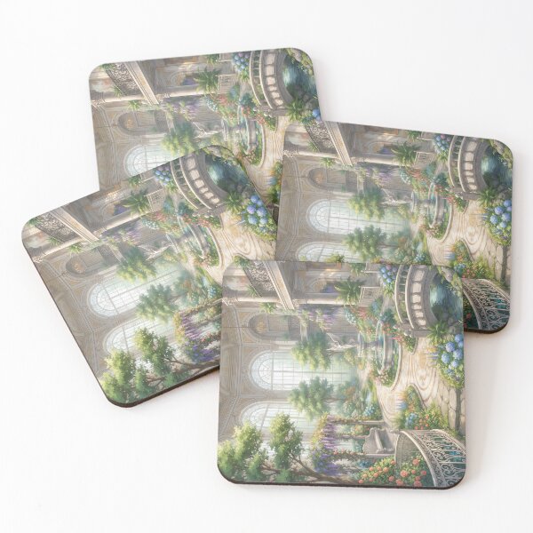 Item preview, vintage garden indoor  (no border) landscape designed and sold by Crimsonmerchant.