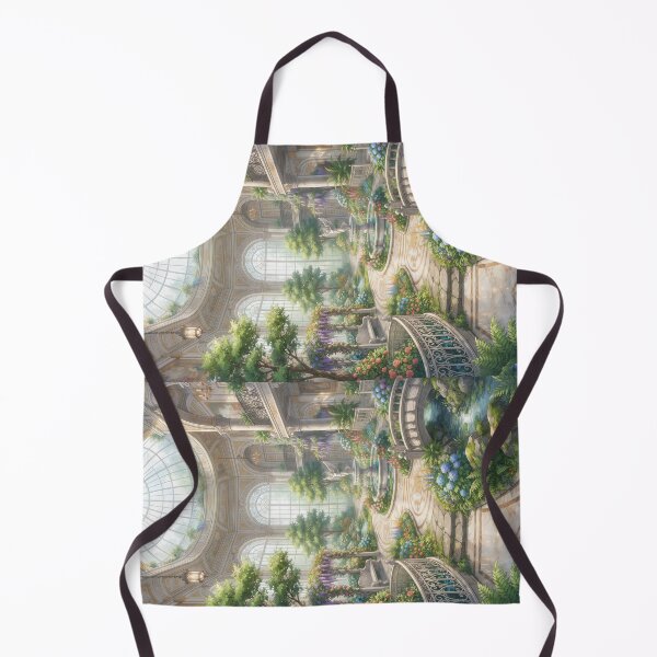 Item preview, vintage garden indoor  (no border) landscape designed and sold by Crimsonmerchant.