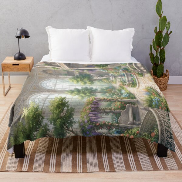 Item preview, vintage garden indoor  (no border) landscape designed and sold by Crimsonmerchant.