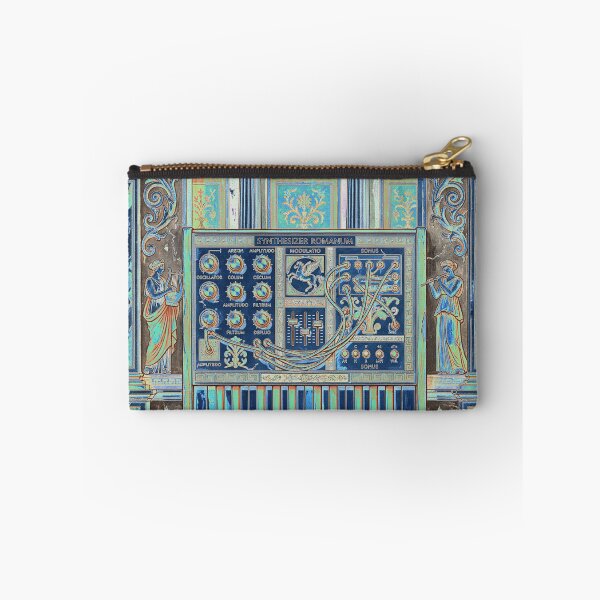 Item preview, Neon Blueprint Synthesizer Romanum - Cyber Antiquity Art designed and sold by codex antique.