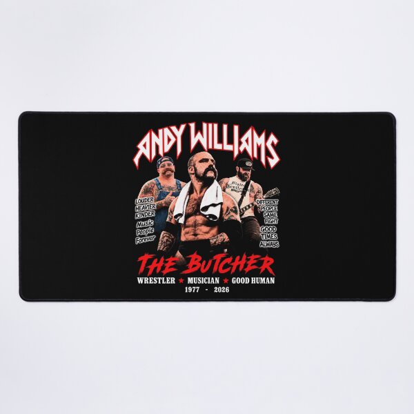 Item preview, Andy-Williams The Butcher Tribute Graphic designed and sold by LuzWilderman.