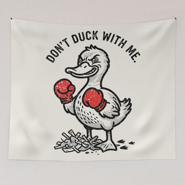 Item preview, Angry Boxing Duck Don't Duck With Me Funny Attitude Quote designed and sold by Amir Faysal.