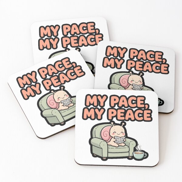 Item preview, Cozy Snail Reading in Armchair My Pace My Peace Sticker designed and sold by xiaoxiaochibi.