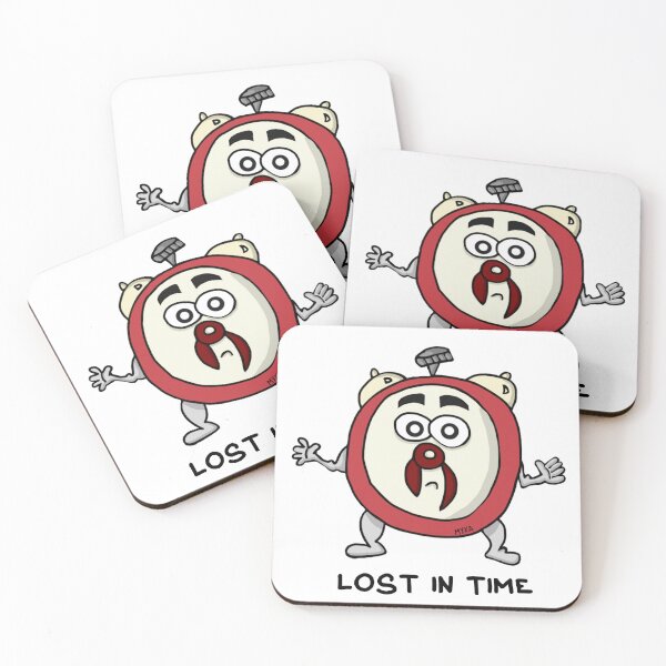 Item preview, Lost In Time Sticker | Funny Alarm Clock Space Time Meme designed and sold by MyxaART.