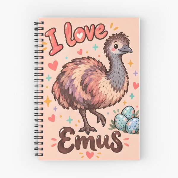 Item preview, I Love Emus Cute Bird Art designed and sold by Pure Craft.