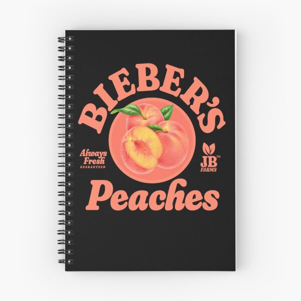 Item preview, Biebers Peaches Retro Fruit Graphic Design designed and sold by MichaelReed-Art.