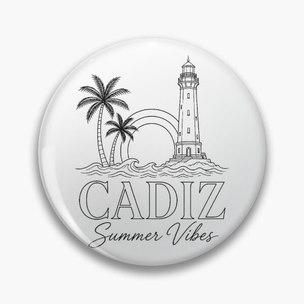 Item preview, Cadiz Summer Vibes / Vintage Palm Tree Lighthouse designed and sold by StudioPixelArts.