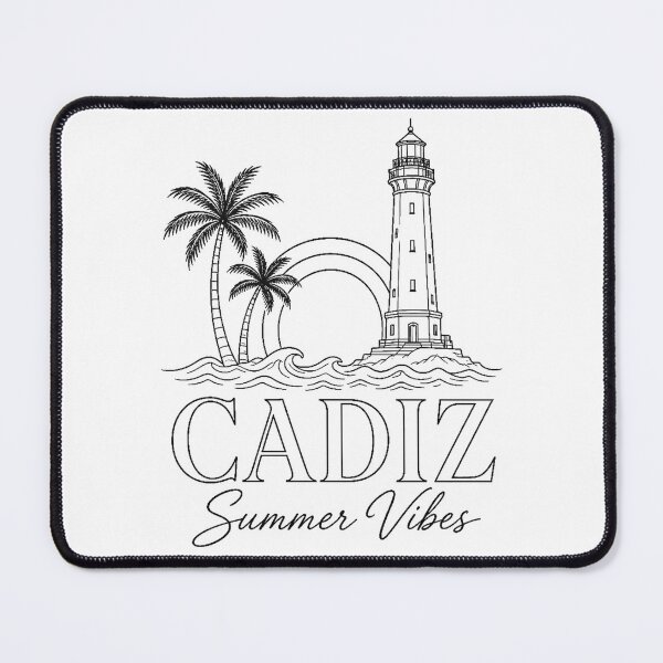 Item preview, Cadiz Summer Vibes / Vintage Palm Tree Lighthouse designed and sold by StudioPixelArts.