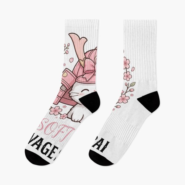 Item preview, Soft Girl Savage Samurai Cute Cat Kawaii Japanese Anime Art* designed and sold by zwnexura.