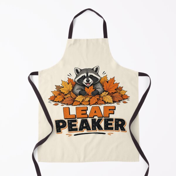 Item preview, Leaf Peaker Cute Raccoon Autumn Leaves Humor Tee designed and sold by GSideArtStore.
