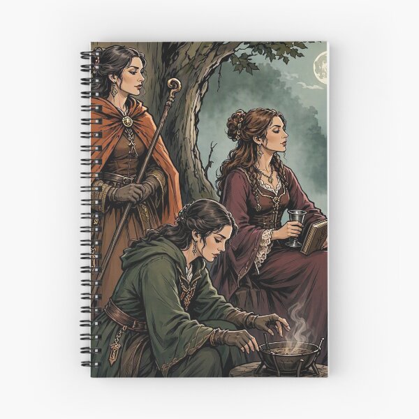 Item preview, Three Witches of the Autumn Wood designed and sold by Roberta Calabrese.