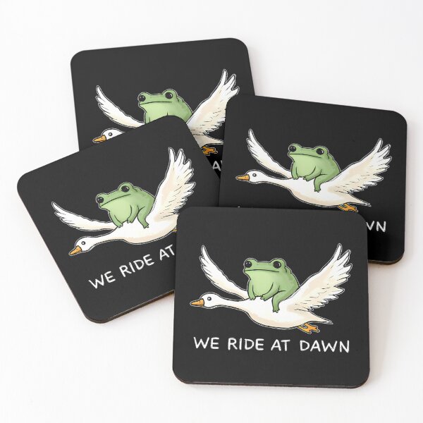 Item preview, We Ride At Dawn Frog Goose Funny Animal designed and sold by BuncoHearas.