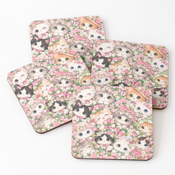 Item preview, Colorful Nordic Tropical Cat Pattern designed and sold by Aramdesing.