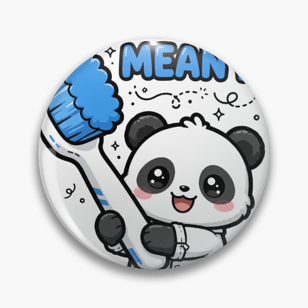 Item preview, Chewy Mandarin Panda Dentist Giant Toothbrush Sticker designed and sold by xiaoxiaochibi.