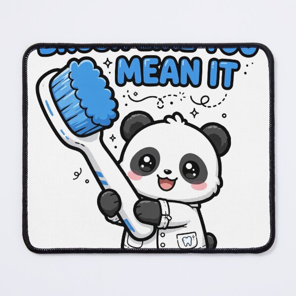 Item preview, Chewy Mandarin Panda Dentist Giant Toothbrush Sticker designed and sold by xiaoxiaochibi.