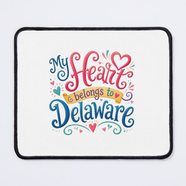 Item preview, My Heart Belongs to Delaware - Cute Souvenir Travelers Gift for Men Women & Kids designed and sold by Mozaic Clothes.