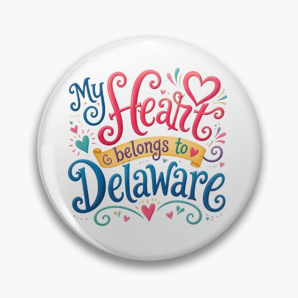 Item preview, My Heart Belongs to Delaware - Cute Souvenir Travelers Gift for Men Women & Kids  designed and sold by Mozaic Clothes.
