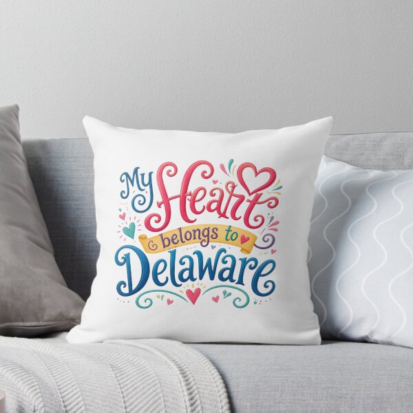 Item preview, My Heart Belongs to Delaware - Cute Souvenir Travelers Gift for Men Women & Kids  designed and sold by Mozaic Clothes.