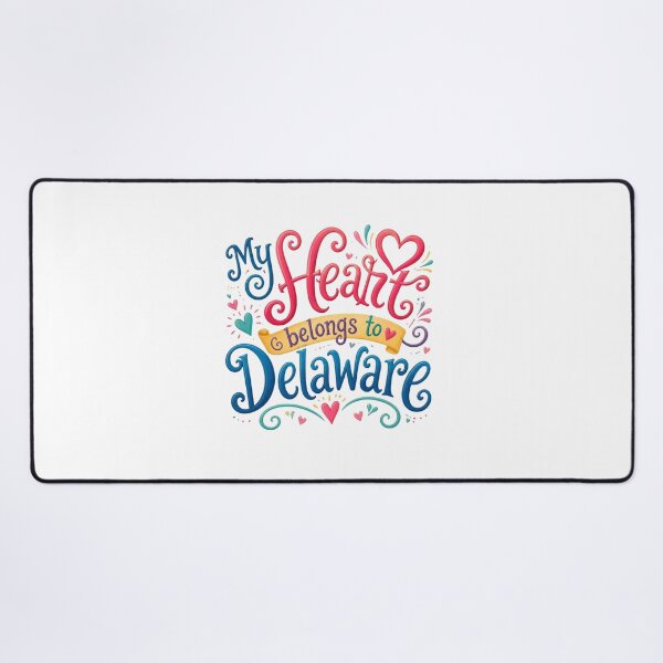 Item preview, My Heart Belongs to Delaware - Cute Souvenir Travelers Gift for Men Women & Kids designed and sold by Mozaic Clothes.