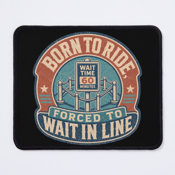 Item preview, Born To Ride - Forced To Wait In Line designed and sold by NicheWearStudio.