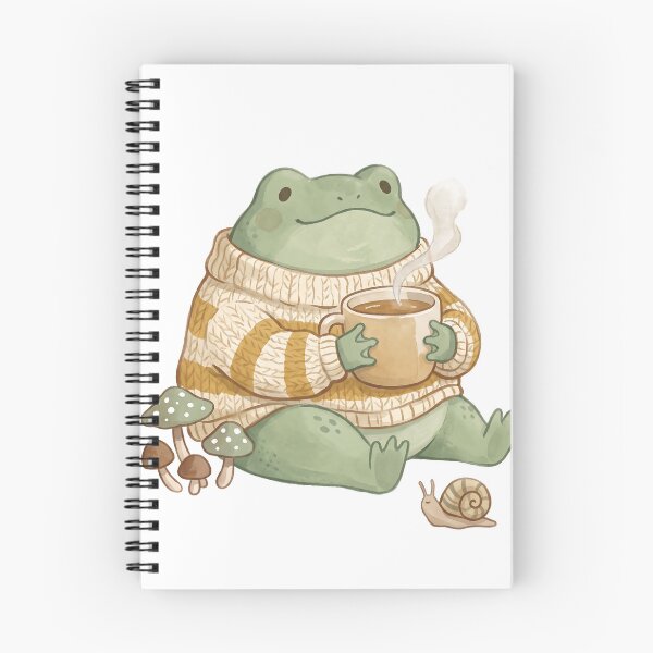 Item preview, Cozy Frog in a Sweater Drinking Tea designed and sold by mindshocker.