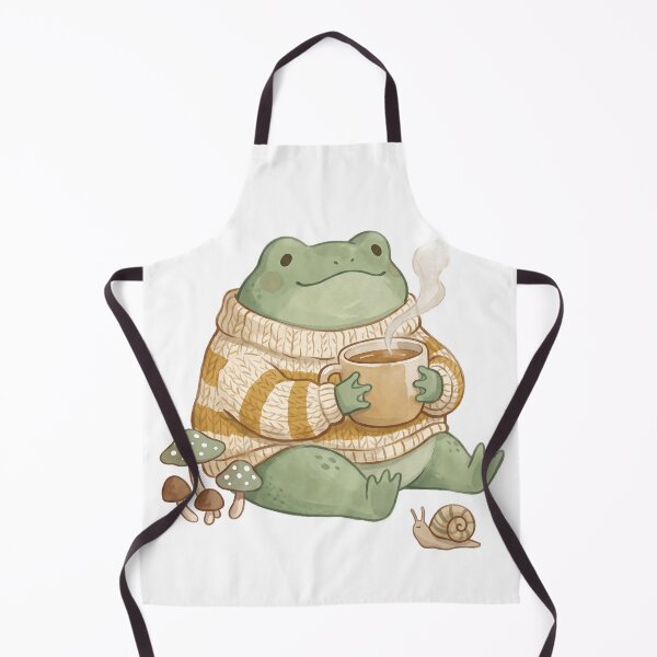 Item preview, Cozy Frog in a Sweater Drinking Tea designed and sold by mindshocker.