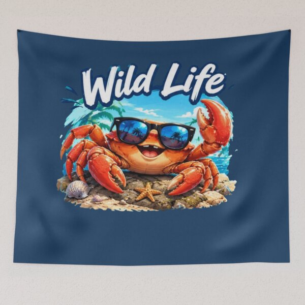 Item preview, Wild Life Crab – Cute Coastal Creature designed and sold by MushArtist.