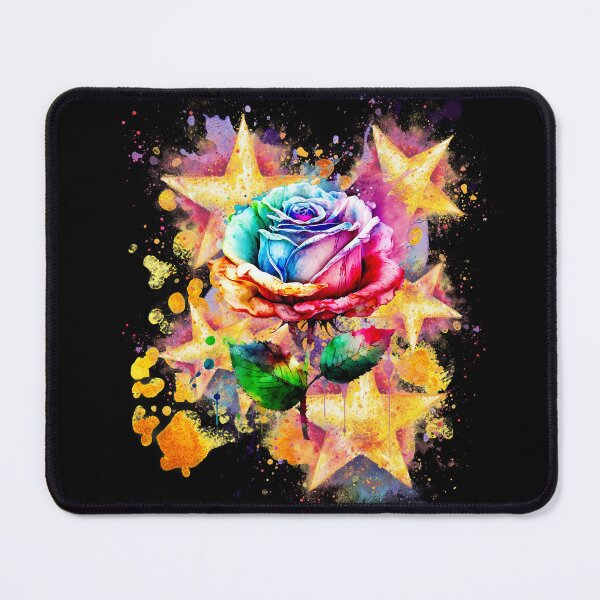 Item preview, Neon Floral Symphony Rose Splash Art designed and sold by littleblued.