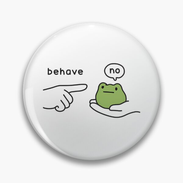 Item preview, Behave No Funny Frog Sarcastic Humor designed and sold by BuncoHearas.
