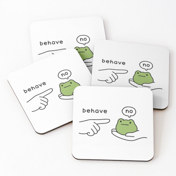 Item preview, Behave No Funny Frog Sarcastic Humor designed and sold by BuncoHearas.