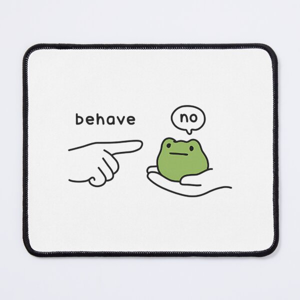Item preview, Behave No Funny Frog Sarcastic Humor designed and sold by BuncoHearas.