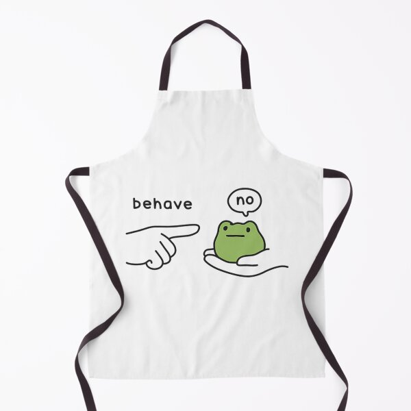 Item preview, Behave No Funny Frog Sarcastic Humor designed and sold by BuncoHearas.