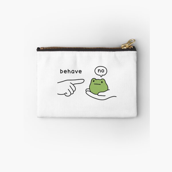 Item preview, Behave No Funny Frog Sarcastic Humor designed and sold by BuncoHearas.