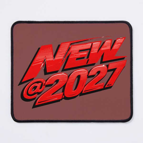 Item preview, Merry 2027 Retro Red Speed Typograph designed and sold by MythicMood.
