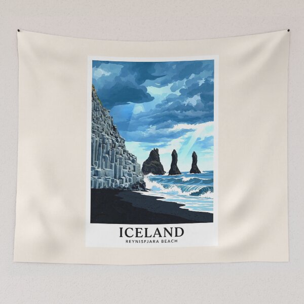 Item preview, Iceland — Reynisfjara Beach — A Dramatic Journey Along the Black Atlantic Coast designed and sold by DibujandoPorfa.