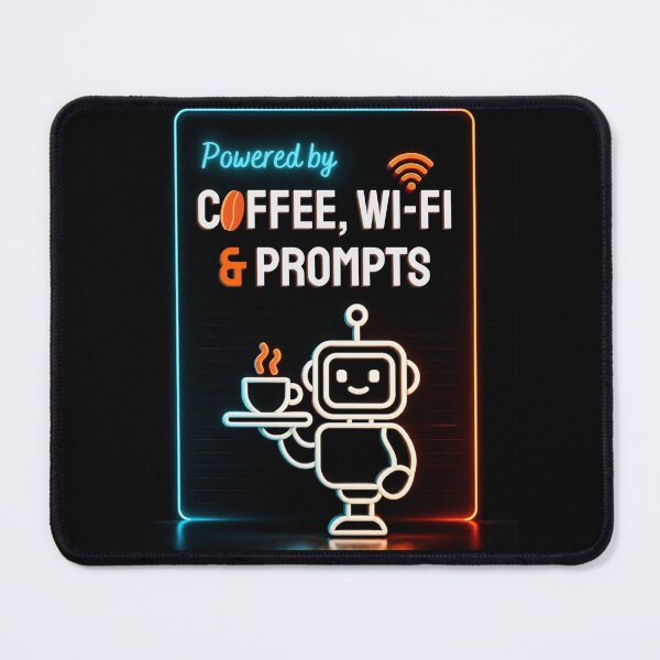 Item preview, Powered by Coffee Wi-Fi and Prompts AI Robot designed and sold by ChicDesk.