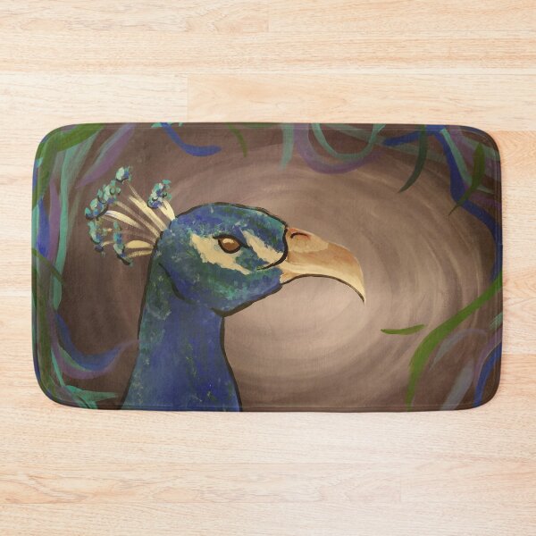 Item preview, Regal Blue Peacock – Vibrant Brushstroke Art designed and sold by sarunamii.