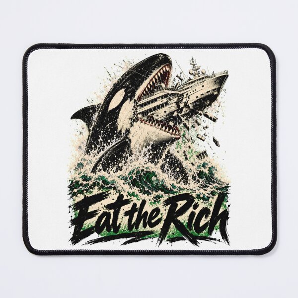 Item preview, Orca Revolution: Eat the Rich Yacht Attack designed and sold by BumbleBloom7.
