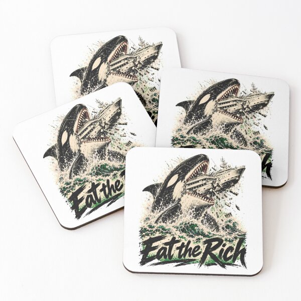 Item preview, Orca Revolution: Eat the Rich Yacht Attack designed and sold by BumbleBloom7.
