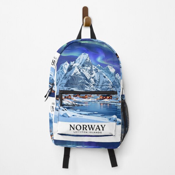 Item preview, Norway — Lofoten Islands — A Magical Winter Evening Beneath the Northern Lights designed and sold by DibujandoPorfa.