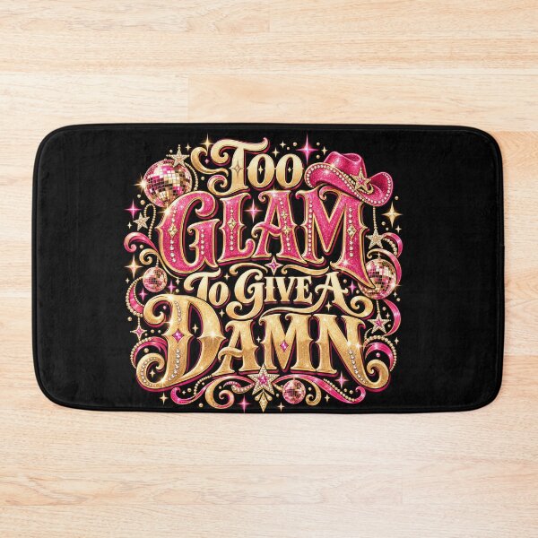 Item preview, Too Glam To Give A Damn | Luxe Disco Cowgirl Rhinestone Glam Western T-Shirt designed and sold by K3DreamKreations .