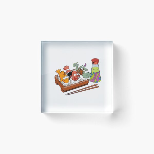 Item preview, Wide Eyed Sushi Creatures On Platter designed and sold by WATEKE.
